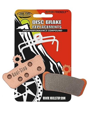 Kool Stop Avid Elixir X0 Trail Disc Brake Pads ,Metallic Compound, Steel Backing