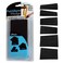 JMK 6pc High-Density Polyurethane Foam Triangular Wedge 'Wobble-Stoppers' Fix Uneven Tables Chairs - Black