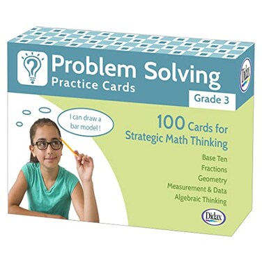 Didax Problem Solving Practice Cards, Grade 3