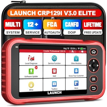 LAUNCH CRP129I V3.0 Elite OBD2 Scanner, 12 Reset Services Scan Tool