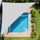 ShadeBeyond 15'X15'X21' Sun Shade Sail Light Grey Triangle