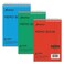 Ampad Efficiency Pocket Notebook, Recycled, 4 X 6 Inches, Single Wire, Top Open, Assorted Covers,3 Notebooks per Pack, Red/Blue/Green ,45-094