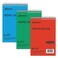Ampad Efficiency Pocket Notebook, Recycled, 4 X 6 Inches, Single Wire, Top Open, Assorted Covers,3 Notebooks per Pack, Red/Blue/Green ,45-094