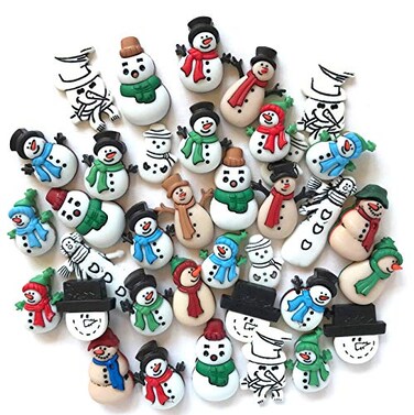 Buttons Galore 100 Snowman Buttons Super Value Pack for CraftSewing&brvbar;