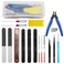 BXQINLENX Professional 17 PCS Model Tools Kit Modeler Basic Tools Craft Set Hobby Building Tools Kit for dam Car Model Building Repairing and Fixing,L