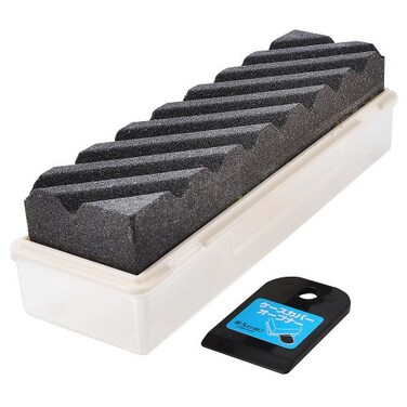 Suehiro: Lapping Stone with Case SS-1, Grit100, Whetstone Surface Repairing Tool, Coarse to Medium Stone: 8.11 x 2.08 x 1.07