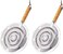 Home Style 2 Simmer Ring Flame Heat Diffuser with Wooden Handle 2 Pack with Hanging Loop