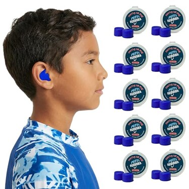 Putty Buddies Earvolution Floating Swim Earplugs, Moldable, 10 Pair Pack