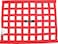 Allstar Performance ALL10287 Red 18" High x 24" Wide Rectangular Border Style Mount Spec Ribbon Window Net