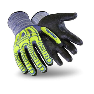 HexArmor Cut-Resistant Impact Protection PU Palm Work GlovesRig LizardSeries 2095Medium