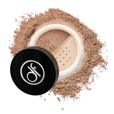 Dermaflage Mineral Powder Foundation, Full Coverage Makeup- Tan