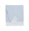 Sferra Terzo 100% Brushed Cotton Throw - Ocean/White
