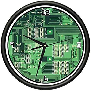 SignMission Computer Circuit Board Wall Clock Geek Hardware Gift