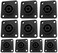 CESS 4-Pole Speakon Compatible Female Panel Mount Socket, 10 Pack