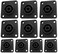 CESS 4-Pole Speakon Compatible Female Panel Mount Socket, 10 Pack