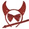 Rubies Costume Co Sequin Devil Accessory Kit Costume Red