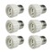 TWDRTDD ,Pack-6FINELED E27 E26 Edison Screw Socket to GU10 Bayonet Base Adapter,Screw Base Converter for LED or Halogen Bulb Lamp. ,6pcs