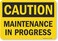 SmartSign "Caution - Maintenance in Progress" Label7" x 10" Laminated Vinyl
