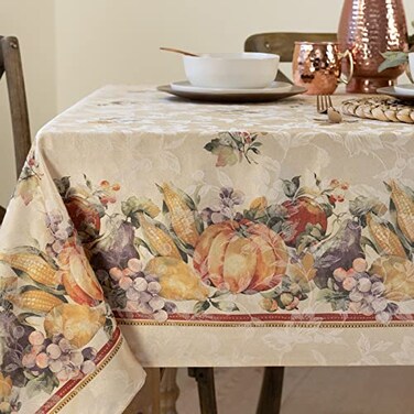 Benson Mills Jubilee Jacquard Tablecloth ,60" x 120" Rectangular