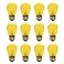 Xtricity Incandescent S14 Edison Light Bulb, String Light Replacement, E26 Medium Base, 130V, Yellow ,12 Pack