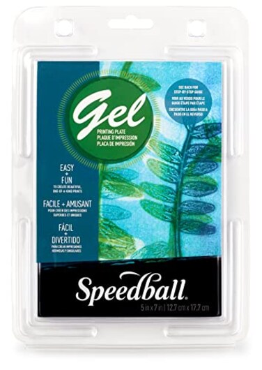 Speedball Gel Printing Plates, 5" x 7", for Block Monoprinting