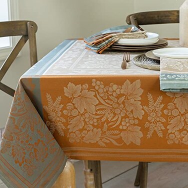 Benson Mills Gathering Tablecloth ,Taupe 60" x 120" Rectangular