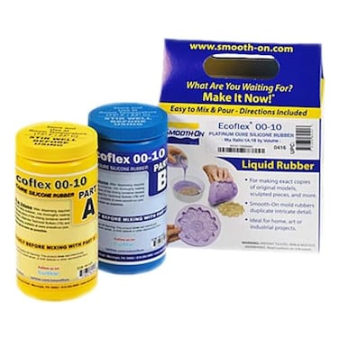 Smooth-On Ecoflex 00-10 Translucent Super-Soft Silicone Rubber Kit, Pint Unit