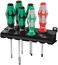 WERA Screwdriver 6 Piece Set with Laser Tip