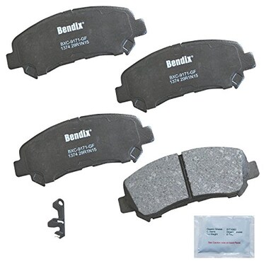 Bendix Priority1 CFC1374 Ceramic Front Brake Pads for Select Models Nissan Juke, Maxima, Rogue, Rogue Select, Sentra, X-Trail, Suzuki Kizashi