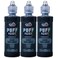 TULIP Puff Fabric Paint, 4 fl oz 3-Pack, Permanent Fabric Paint for ClothesDIY Projects, Shiny Black