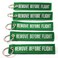 Rotary13B1 Remove Before Flight Key Chain - 5pcs - Green