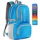 ZOMAKE Lightweight Packable Backpack, 35L Foldable Daypack ,Light Blue