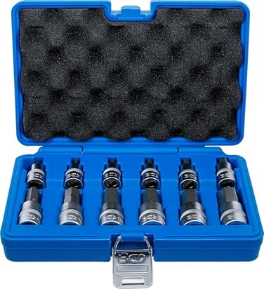 BGS Bit Set Hex Socket 12.5 mm ,1/2, 12 Pieces, 1 Piece, 5052