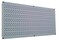 Wall Control Pegboard 16in x 32in Horizontal Grey Metal Pegboard Tool Board Panel