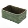 Kingwillow Basket Woven Maize Straw Storage with Handle,Green,Small