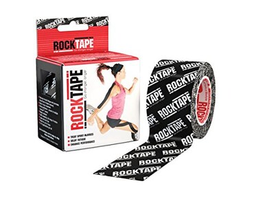 RockTape 71180 Athletic TapesWraps, Black Logo, 2" x 16.4' ,5cm x 5m
