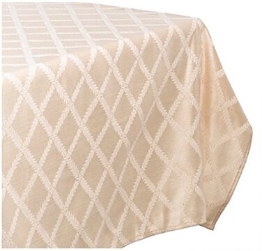 Lenox Laurel Leaf Tablecloth, Ivory - 70"W x 86"L