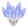 Vickerman 50 Light Blue C6 LED Set on White Wire