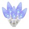 Vickerman 50 Light Blue C6 LED Set on White Wire