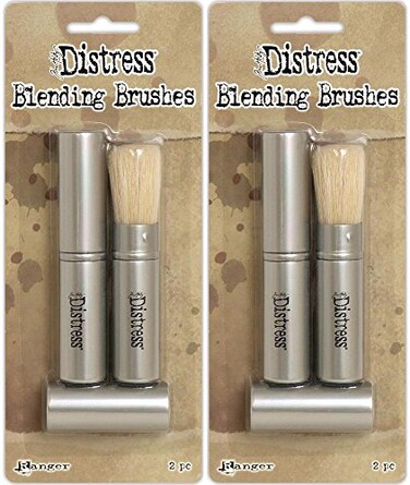 Ranger Tim Holtz Distress Blending Brushes - Two Packages - 4 Brush Bundle ,Original Version