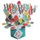 Second Nature Pop Ups Second Nature Birthday Balloons Pop Up Greeting Card - POP169,Multi Colour,20cm x 20cm