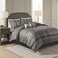 Madison Park Traditional Jacquard Damask Comforter Set, 7PC Cal King