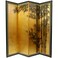 Red Lantern 5.5 ft. Tall Gold Leaf Bamboo Room Divider