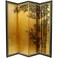 Red Lantern 5.5 ft. Tall Gold Leaf Bamboo Room Divider