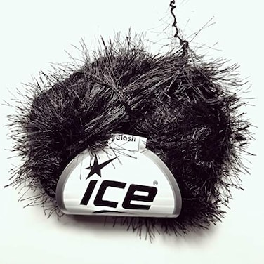 Ice Black Eyelash Yarn 50 Gram 22743