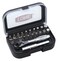 TONE Bit Ratchet Set BRS20 1/4" Hex Shank Bit Black 22-Piece