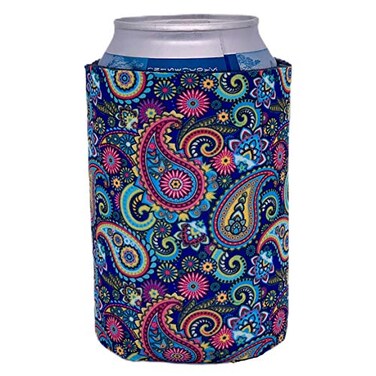 Coolie Junction Paisley Pattern Collapsible Can Coolie ,1