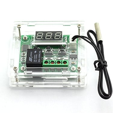 E-outstanding Temperature Controller DC 12V Digital Cooling/Heating Temp Thermostat -50-100 Degree Controlled Switch Module W1209Acrylic Box