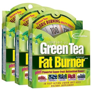 Applied Nutrition Green Tea Fat Burner Metabolism Support ,3 Pack