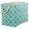 DII Polyester Container with Handles, Lattice Storage Bin, Small, Aqua